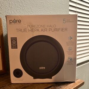 Pure Enrichment PureZone Halo 3 Fan Speed  Air Purifier 2 In 1 True‎ HEPA Filter